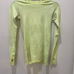 Lime Green Long Sleeve Athletic Top